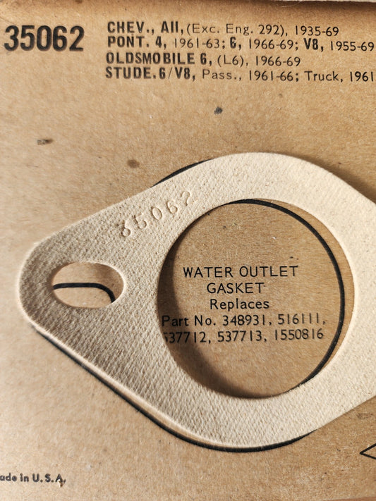 Water Outlet Gasket Fel-Pro 35062 OEM Lot of 1