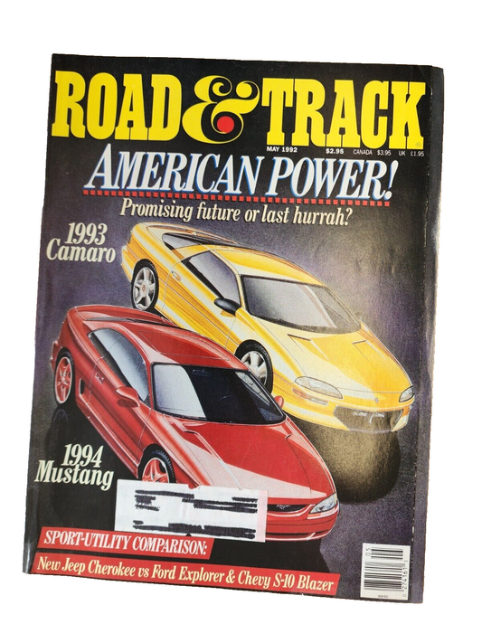 Road And Track May 1992 American Power