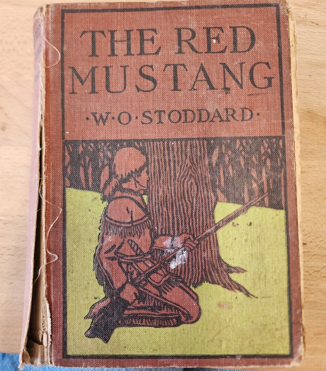 VTG THE RED MUSTANG WO STODDARD HARDCOVER 1890