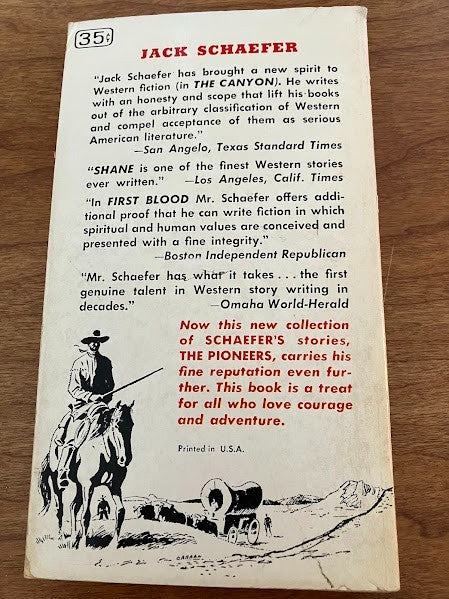 The Pioneers By Jack Schaefer - Short Stories Western