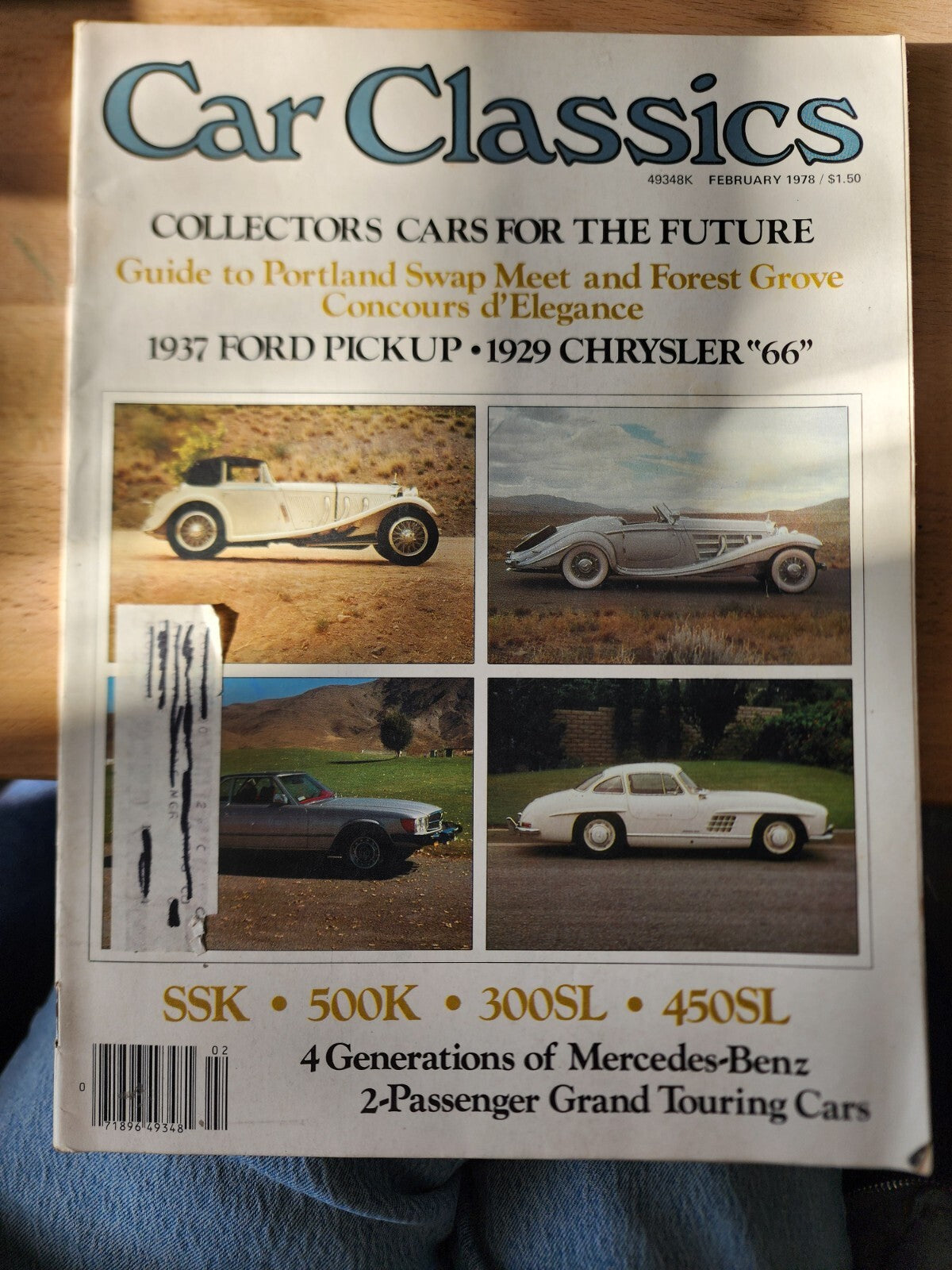 Vtg Car Classics Magazine February 1978