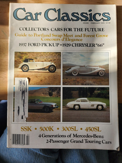 Vtg Car Classics Magazine February 1978