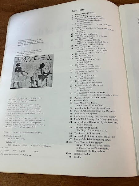 Hammond's Atlas of the Bible Lands