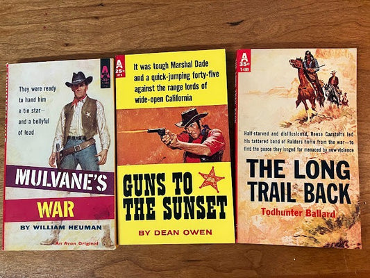 Avon Publishing: Lot of 3 Western Paperbacks