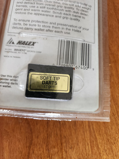 Halex Competition Nickel/Silver Darts 17 Gram Soft Tip 3 Pack