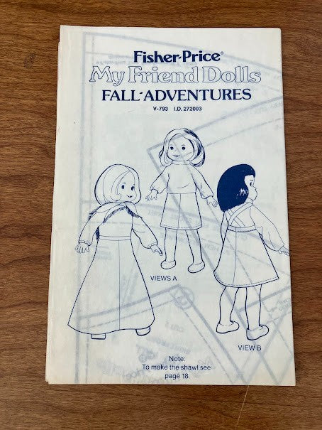 Vintage Lot/Set of 4 Fisher Price My Friend Doll Patterns