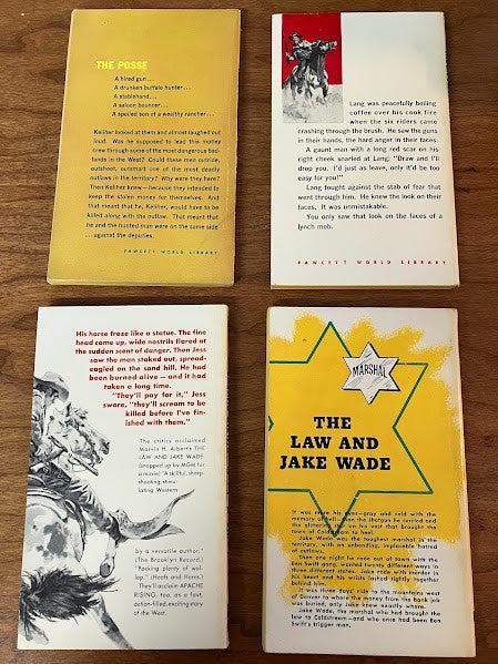 Gold Medal Books by Marvin H. Albert - lot of 4