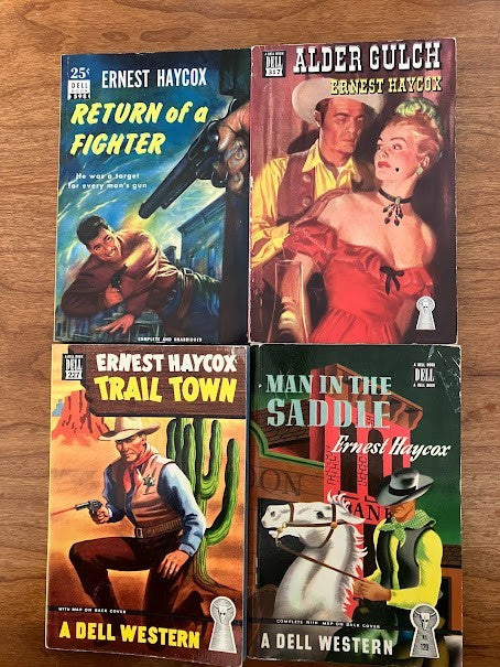 Vintage Paperbacks - Ernest Haycox - Lot Of 4 - DELL