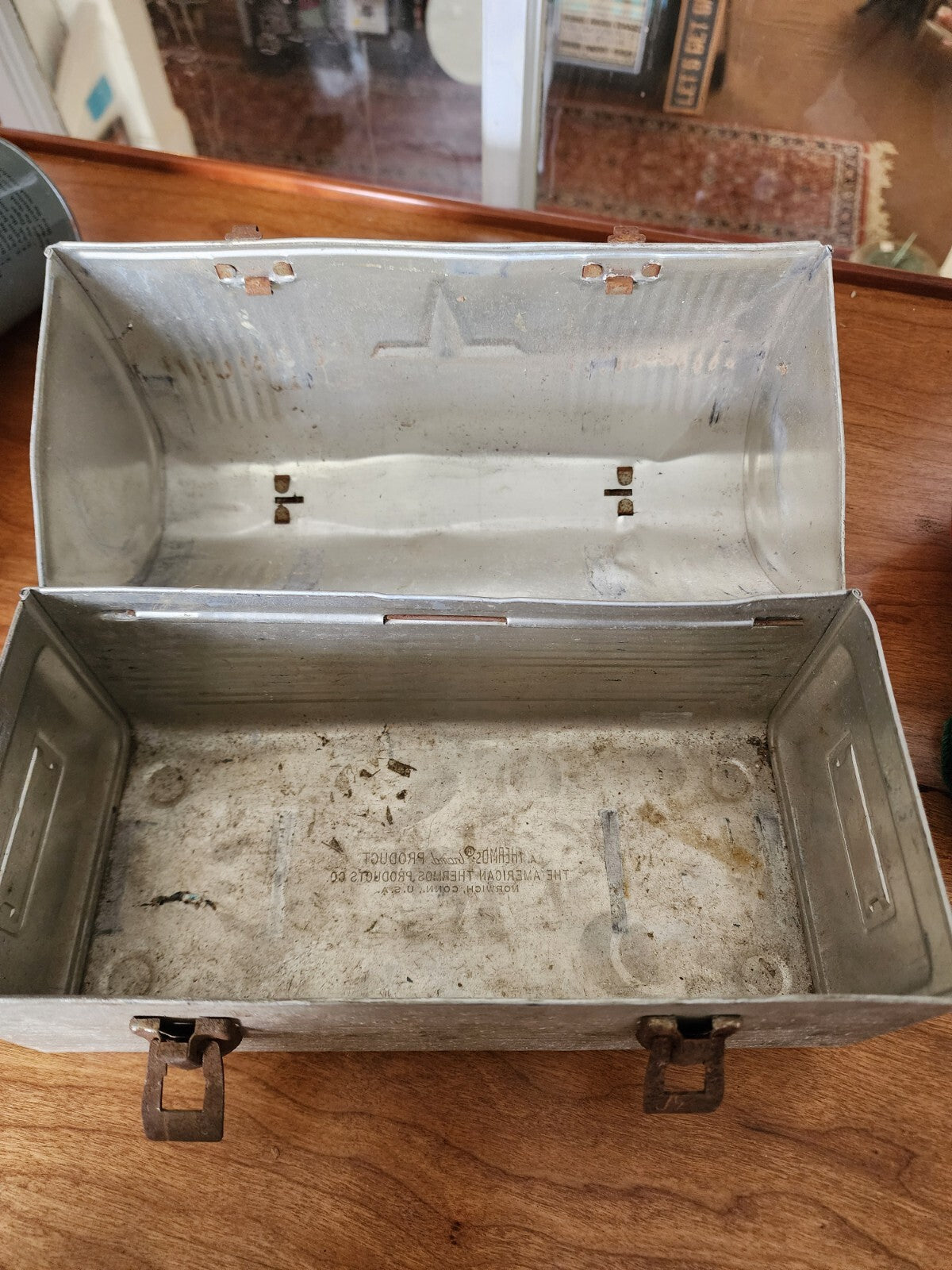 Vintage Thermos Brand Products V Dome Lunch Box