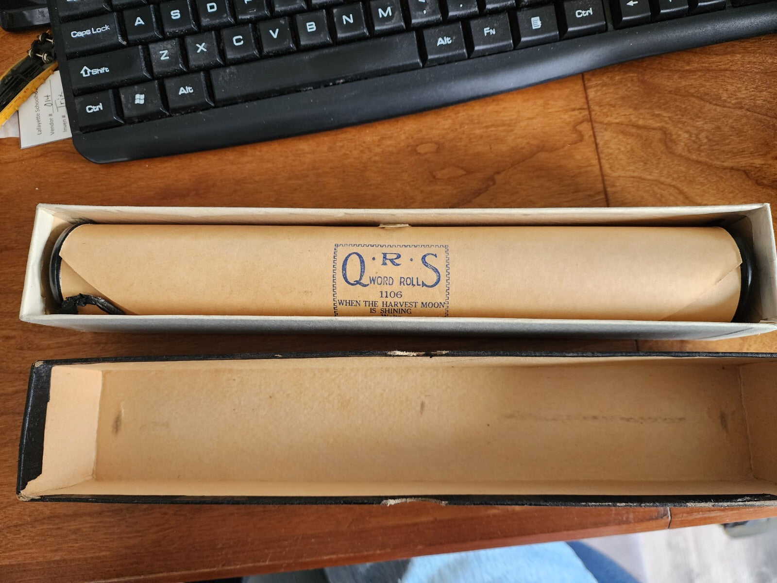 QRS Autograph Word Roll 1106 When the Moon Is Shining