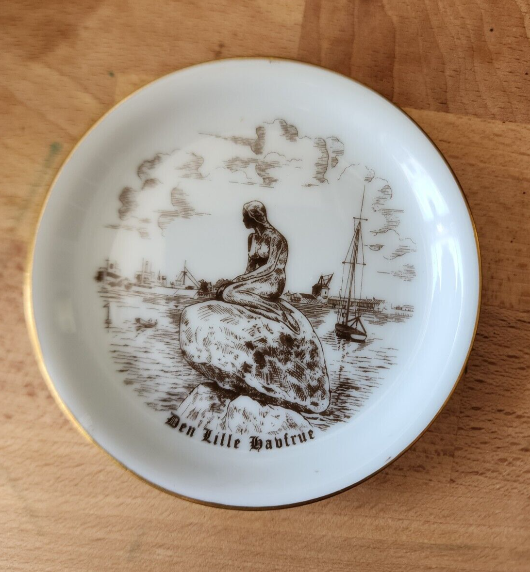 VINTAGE B & G Bing & Grondahl Denmark The Little Mermaid Plate c1966-1969