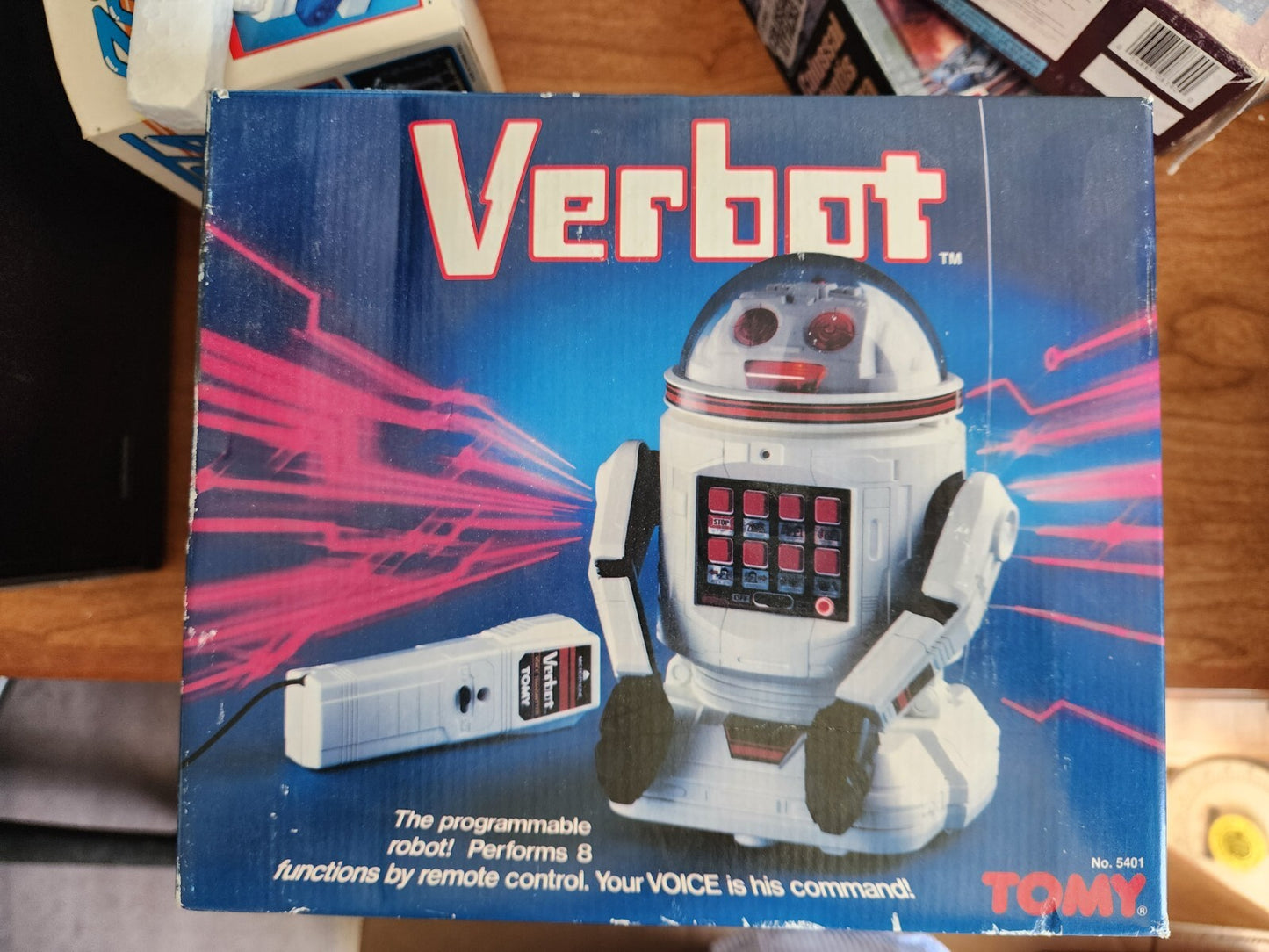 Vintage Verbot Robot w/Remote Control #5401 Voice Command - Not Working