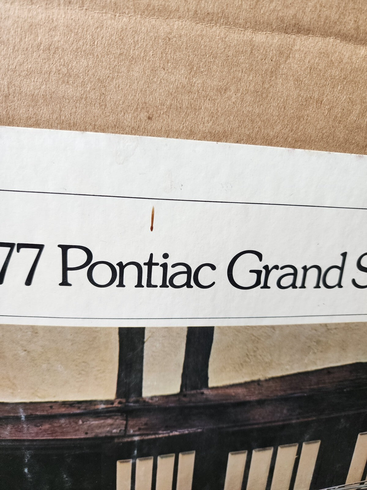 1977 Pontiac Grand Safari original dealership poster