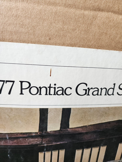 1977 Pontiac Grand Safari original dealership poster