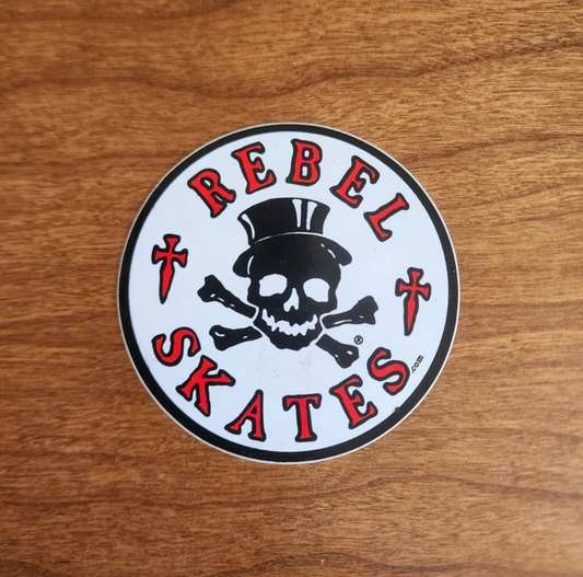 Vintage 1980’s “Rebel Skates” Portland Oregon Skateboard Sticker