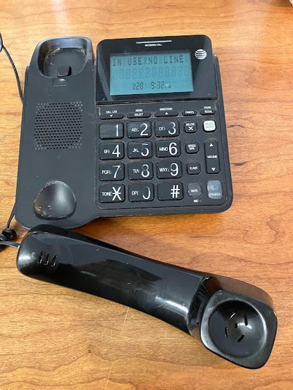 Landline - Corded Black Phone - Working