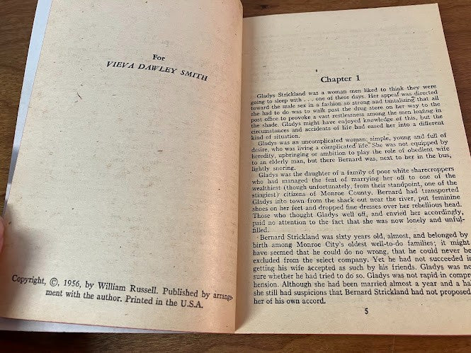 Vtg Paperback - Love Affair - William Russell