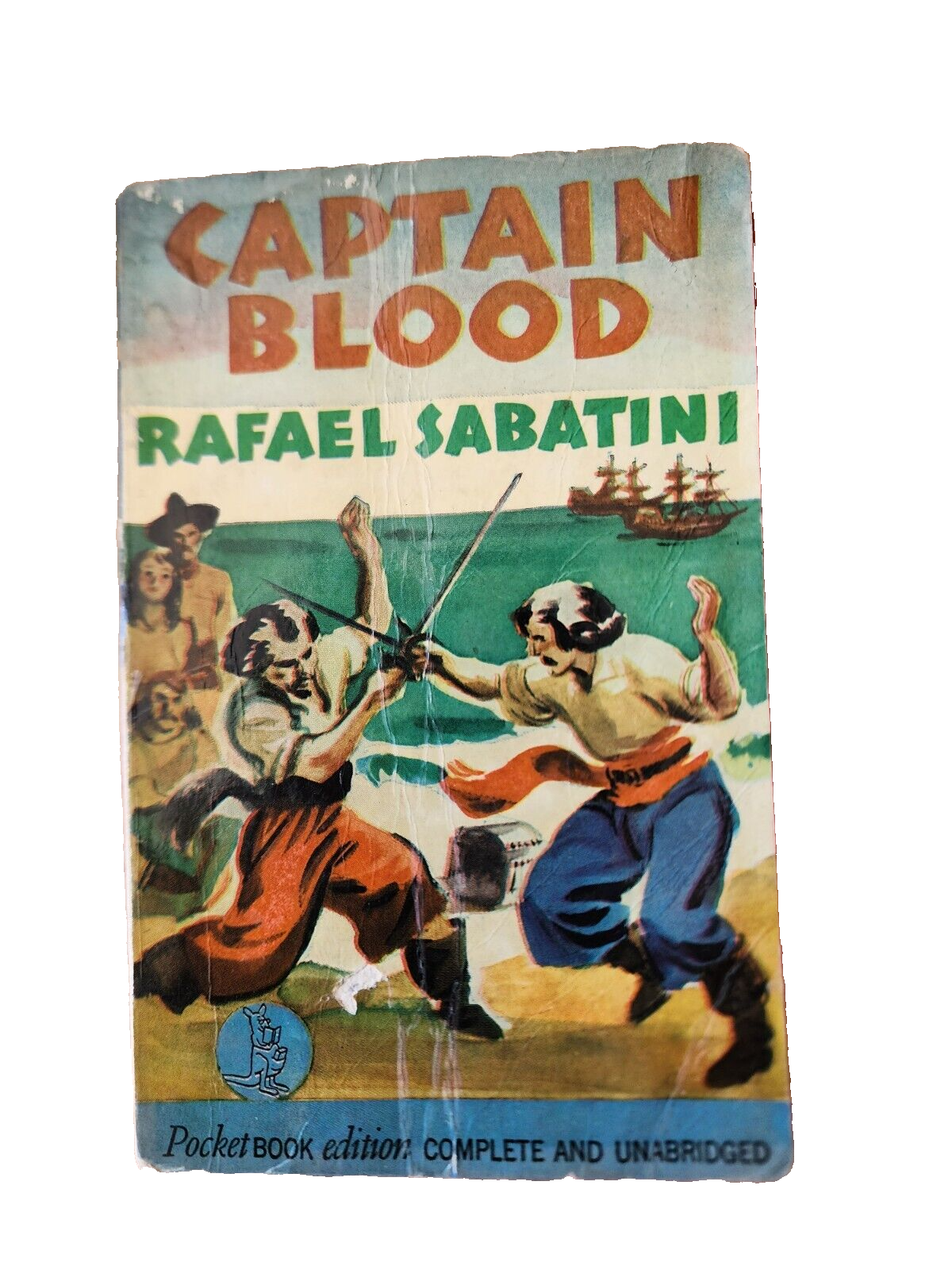 Vintage 1940 - Captain Blood - Rafael Sabatini 1st Edition Pocket Book Paperback