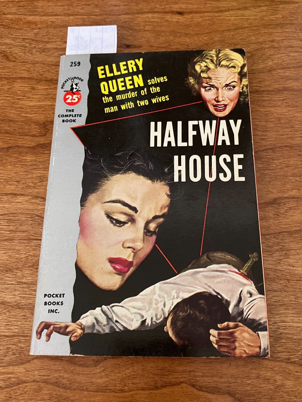 Vintage Paperback - HALFWAY HOUSE by Ellery Queen