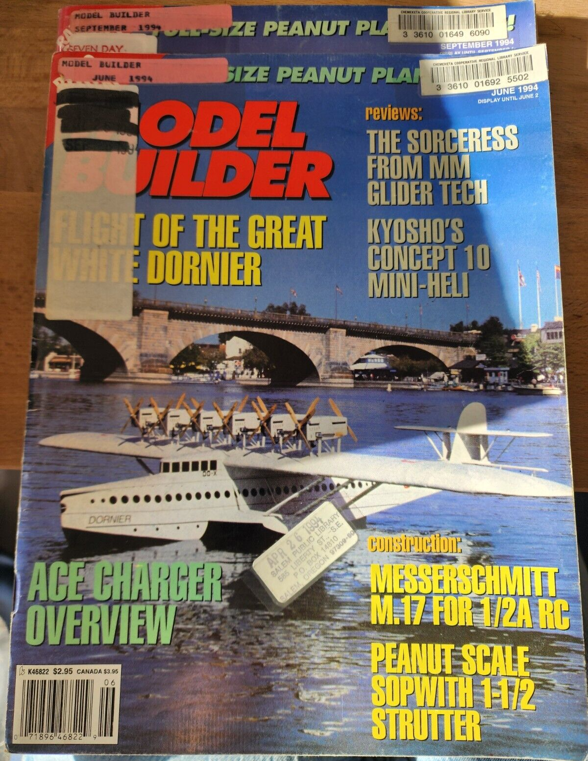 LOT of 3 Vintage Model Builder Airplane Aviation RC 1994 Magazines