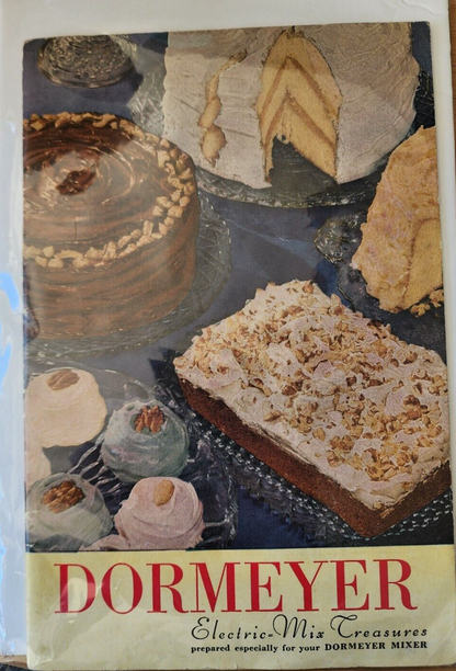 Vtg 1947 "Dormeyer Electric = Mix Treasures" Cookbook Booklet 1940s Baking