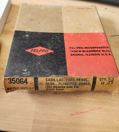 35064 fel-pro water outlet gasket Lot of 1
