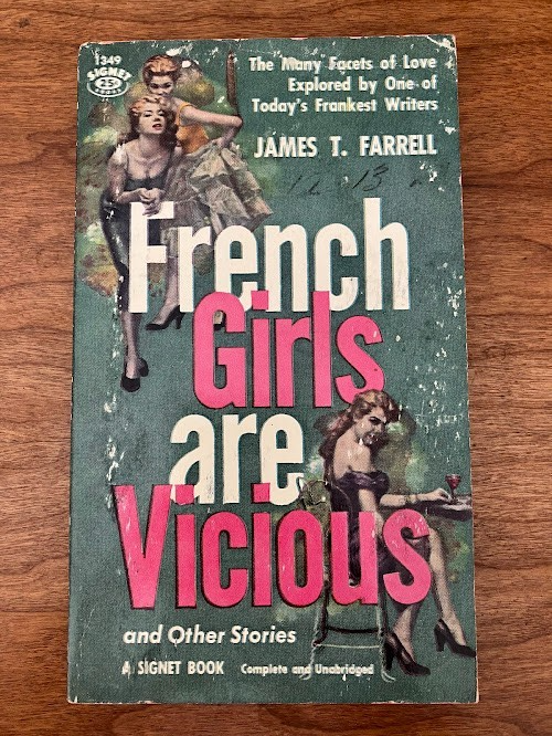 Vtg lot of 2 - James T. Farrell: 'Gas-House McGinty' & 'French Girls are Vicious