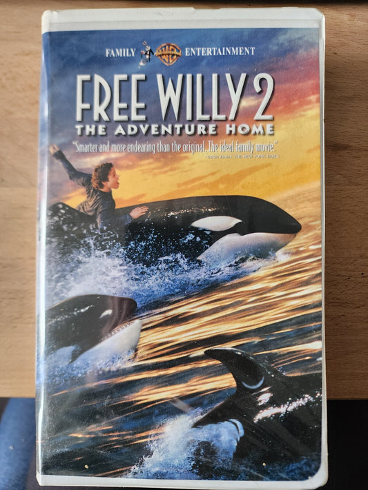 Free Willy 2 Adventure Home VHS Video Tape VTG