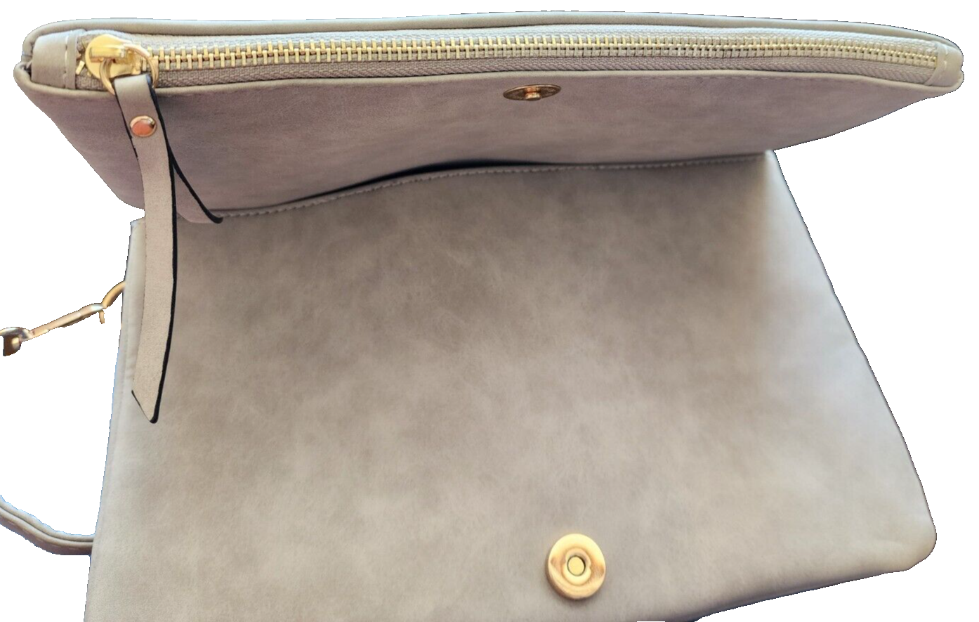 VR NYC Sadie Multi Compartment Crossbody Bag - Gray