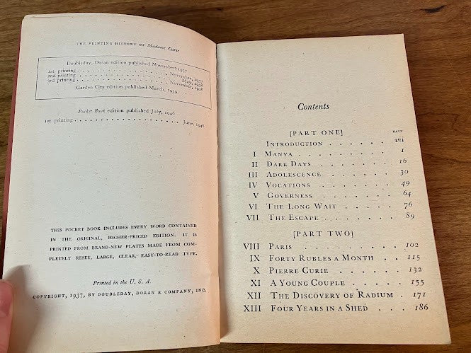 Madame Curie - A Biography By Eve Curie