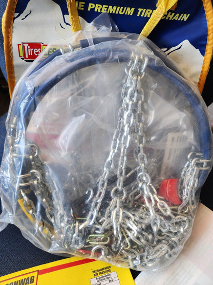 Les Schwab Quick Fit Diamond Pattern Tire Show Chains, Stock #1550-s Never Used