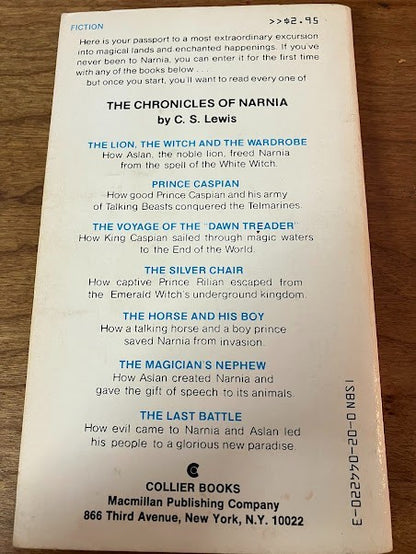 Lion The Witch and the Wardrobe By C S Lewis
