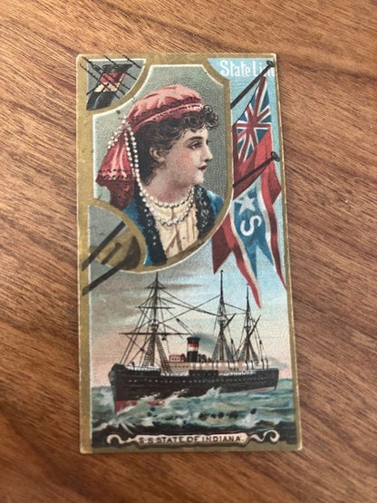 Tobacco Cards: Ocean and River Steamers Duke's Cigarettes - lot of 7