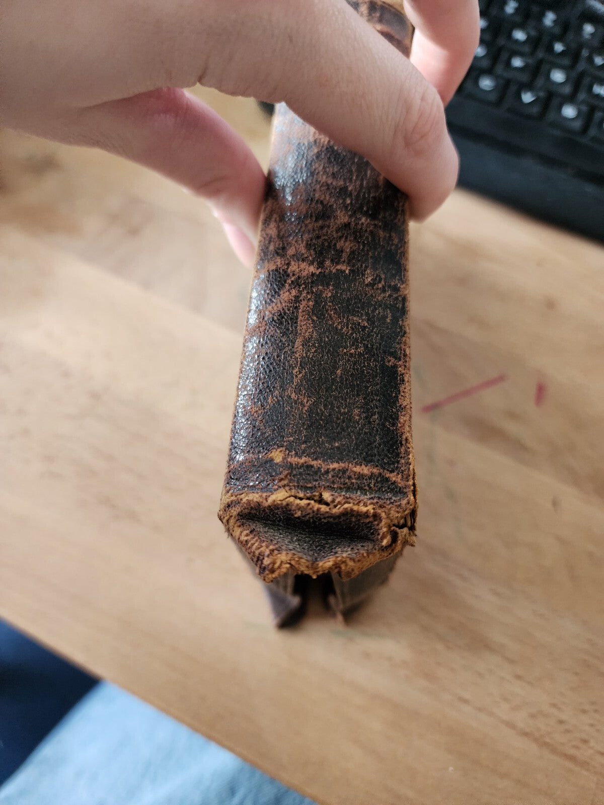 Holy Bible "moaps" 19th century - Leather