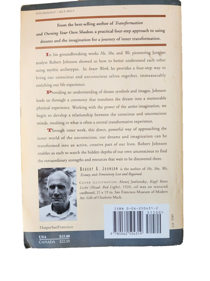 Inner Work: Using Dreams & Active Imagination for Personal Growth, PB - Johnson
