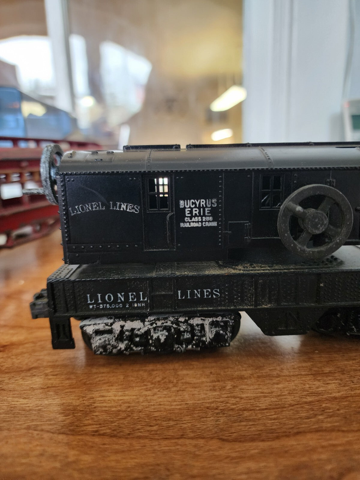Vtg Lionel Lines 2460 Black Bucyrus Erie Crane Car Variation