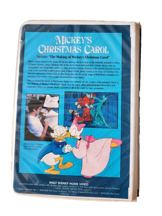 Mickey’s Christmas Carol (Betamax, 1983, Walt Disney Home Video) BETA