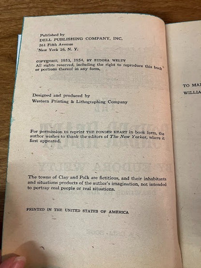 The Ponder Heart by Eudora Welty