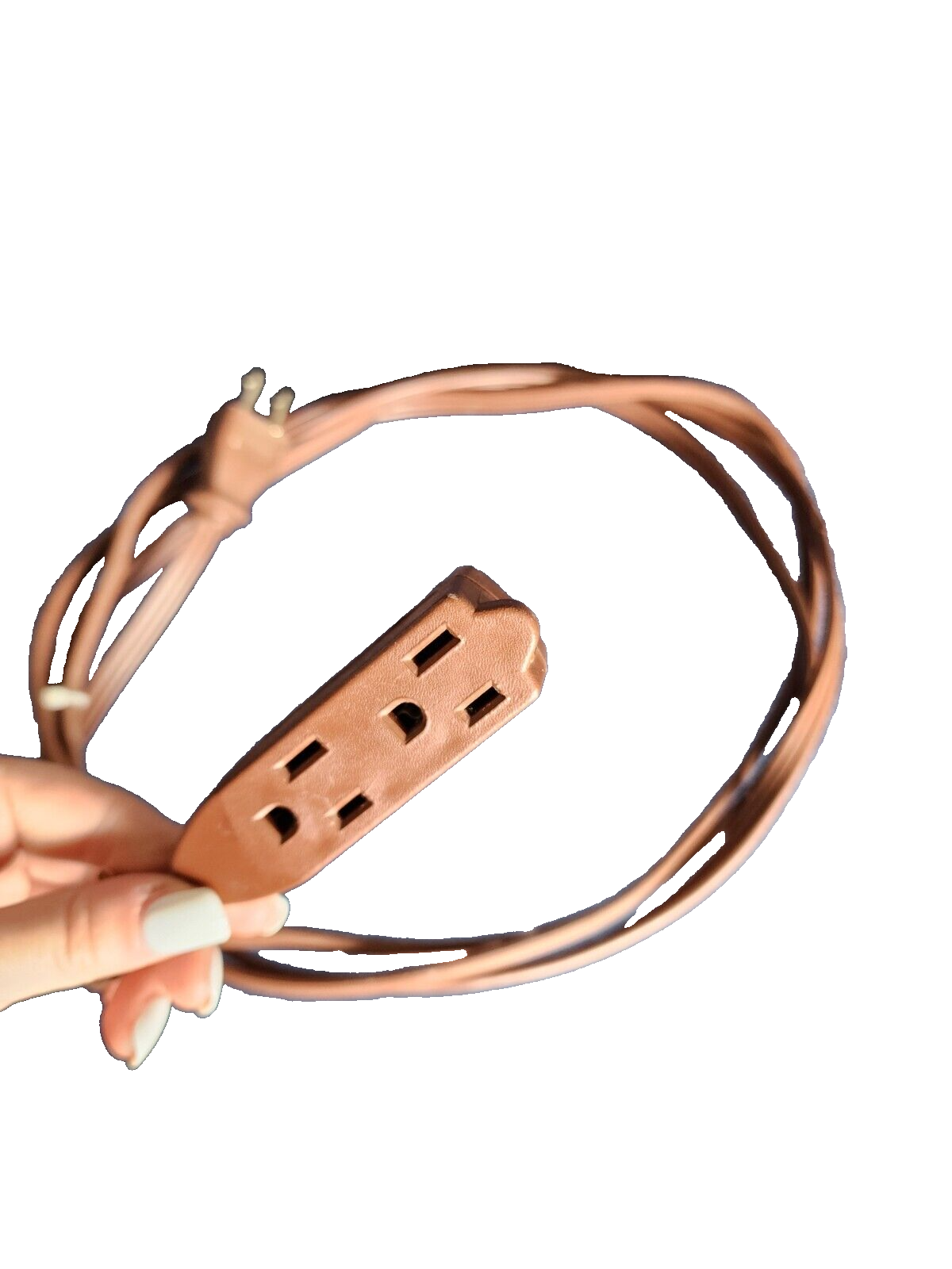 8 Ft. Light Duty Indoor Extension Cord, Brown