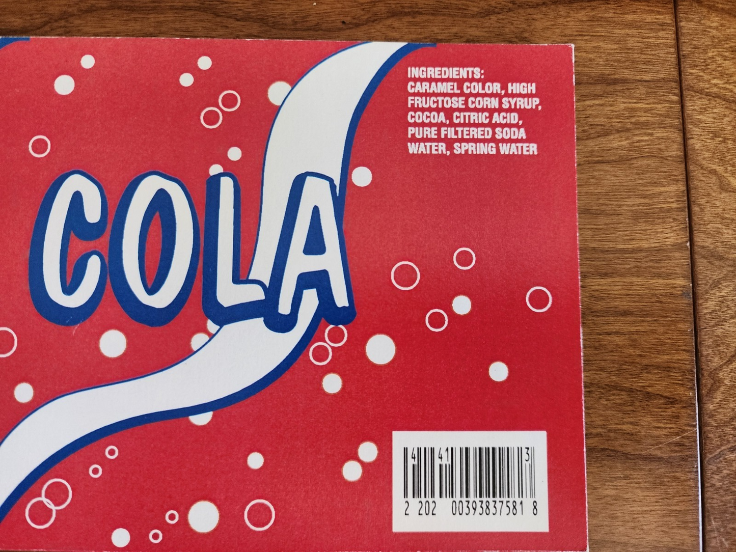 12 Fl Oz Cola Soda Sticker Prop