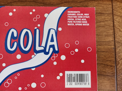 12 Fl Oz Cola Soda Sticker Prop