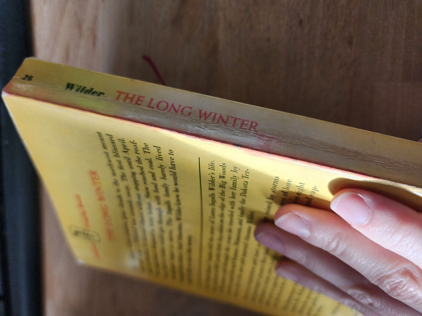 The Long Winter Laura Ingalls Wilder Vintage Paperback Book 1971