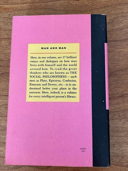 the world's great thinkers man and man: the social philosophers