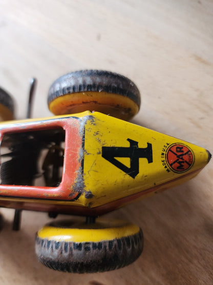 Vtg Marx Tin Litho Wind-Up Boat Tail Midget Racer Race Car #4