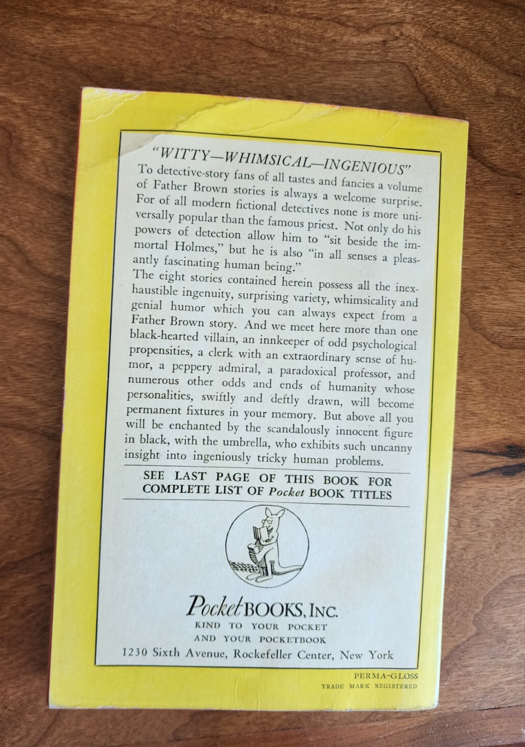 The Scandal of Father Brown Eight Mystery Stories a Paperback by G.K. Chesterton
