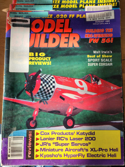 LOT 8 Model Builder Magazines 1995