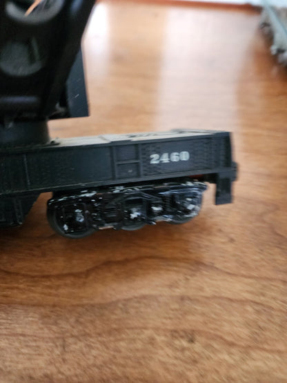 Vtg Lionel Lines 2460 Black Bucyrus Erie Crane Car Variation
