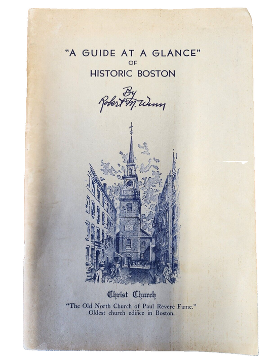 Vtg 1961 A Guide at a Glance of Historic Boston Souvenir Guide Booklet
