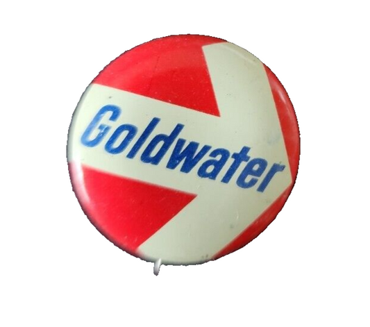1964 Barry Goldwater Pin Back Campaign Button arrow presidential political