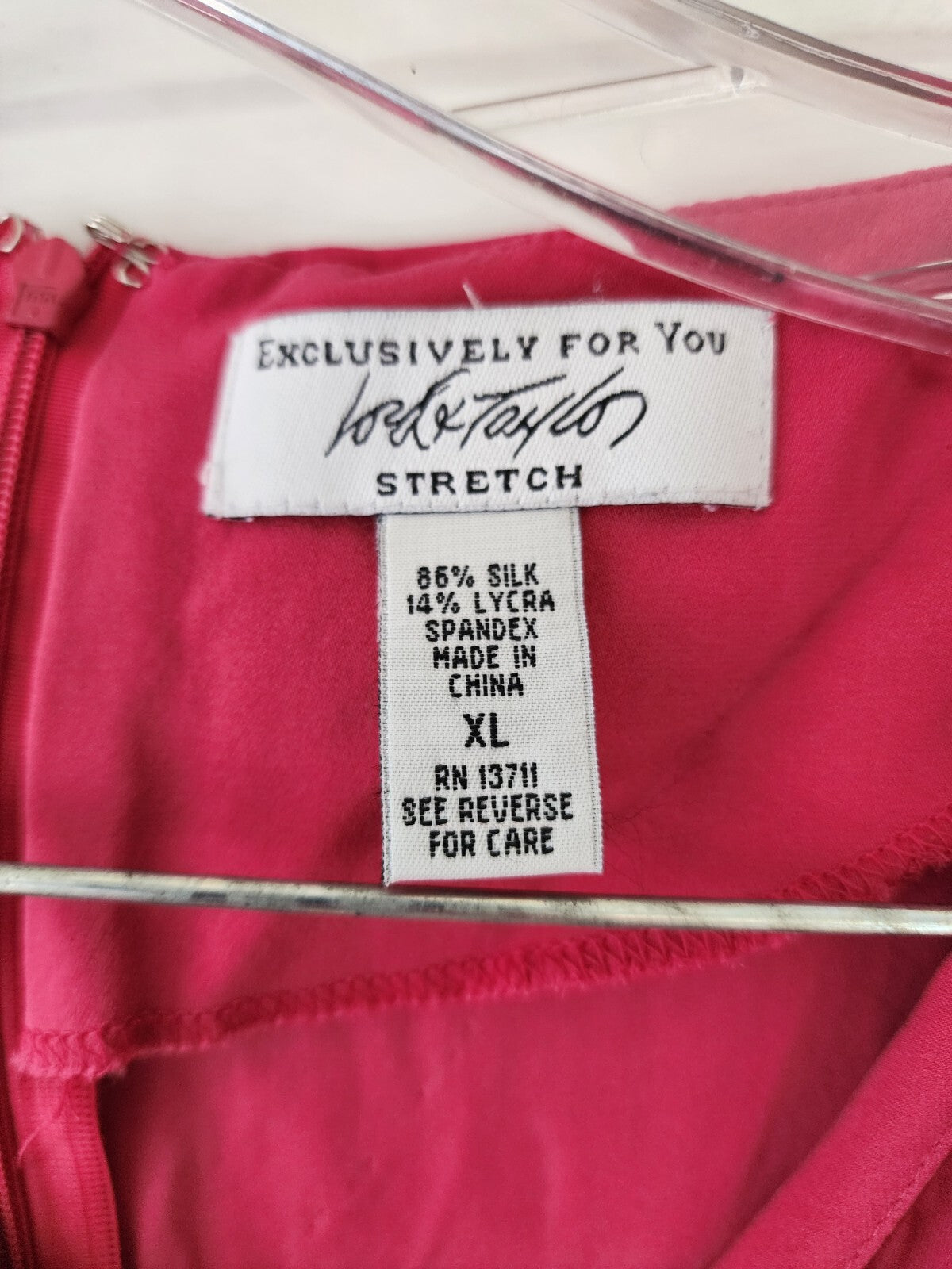 Lord & Taylor “Exclusively For You” Womens Sleeveless Pink Dress XL